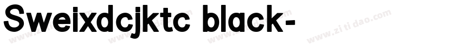Sweixdcjktc black字体转换
